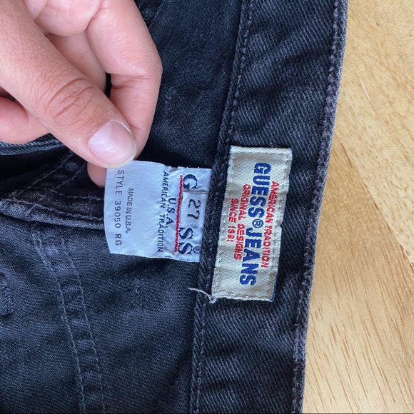 Vintage Guess Black Jeans - Picture 7 of 8